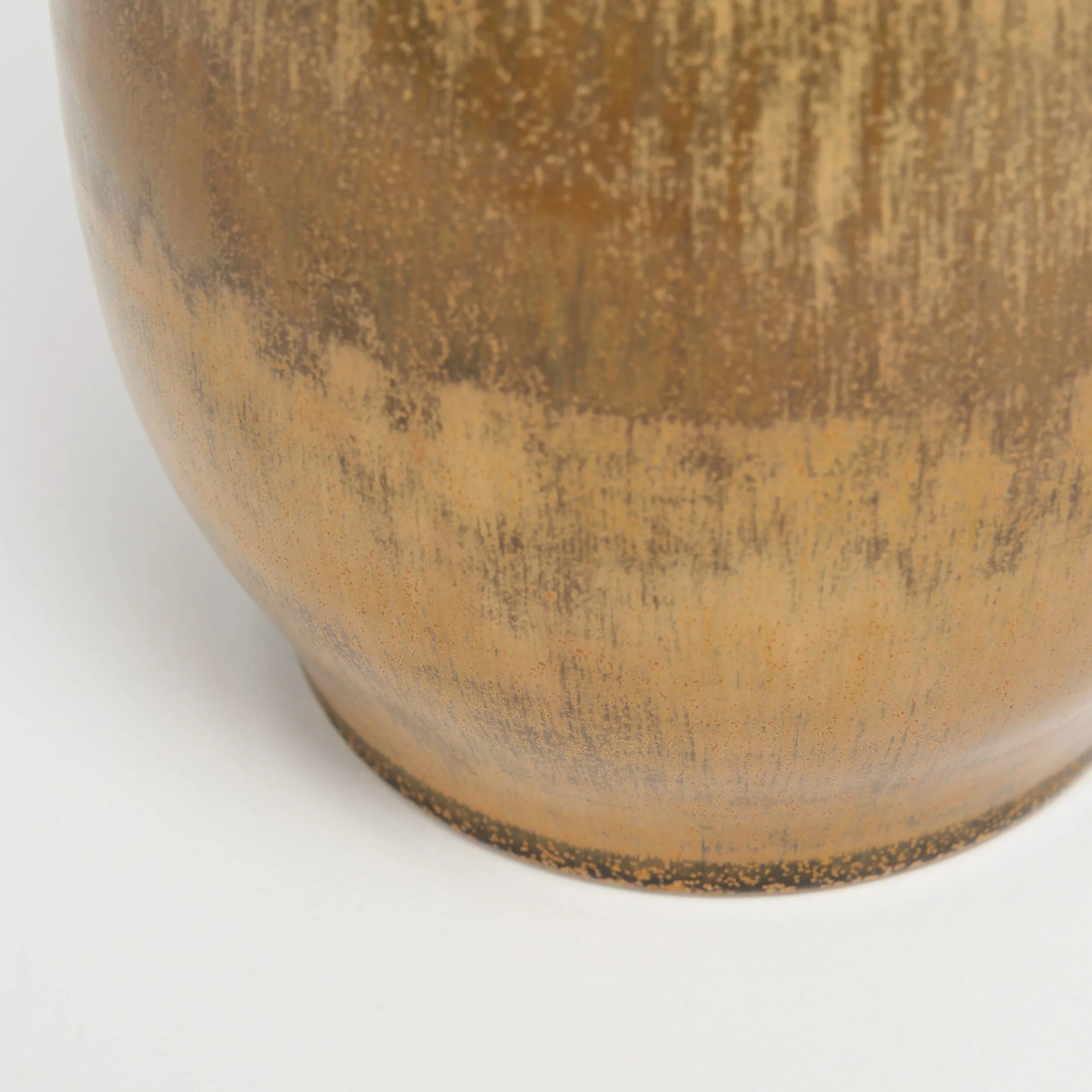 Antique Single Stem Brown Vase - Image 3