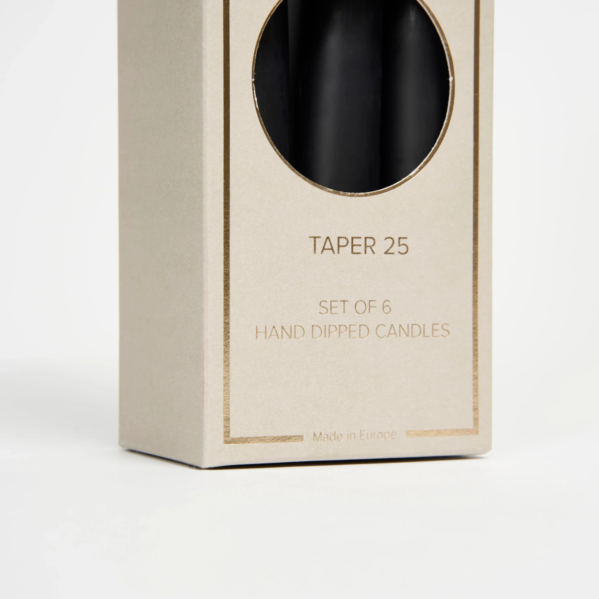 Candle Flair Black Dinner Candles (Set of 6) - Image 4