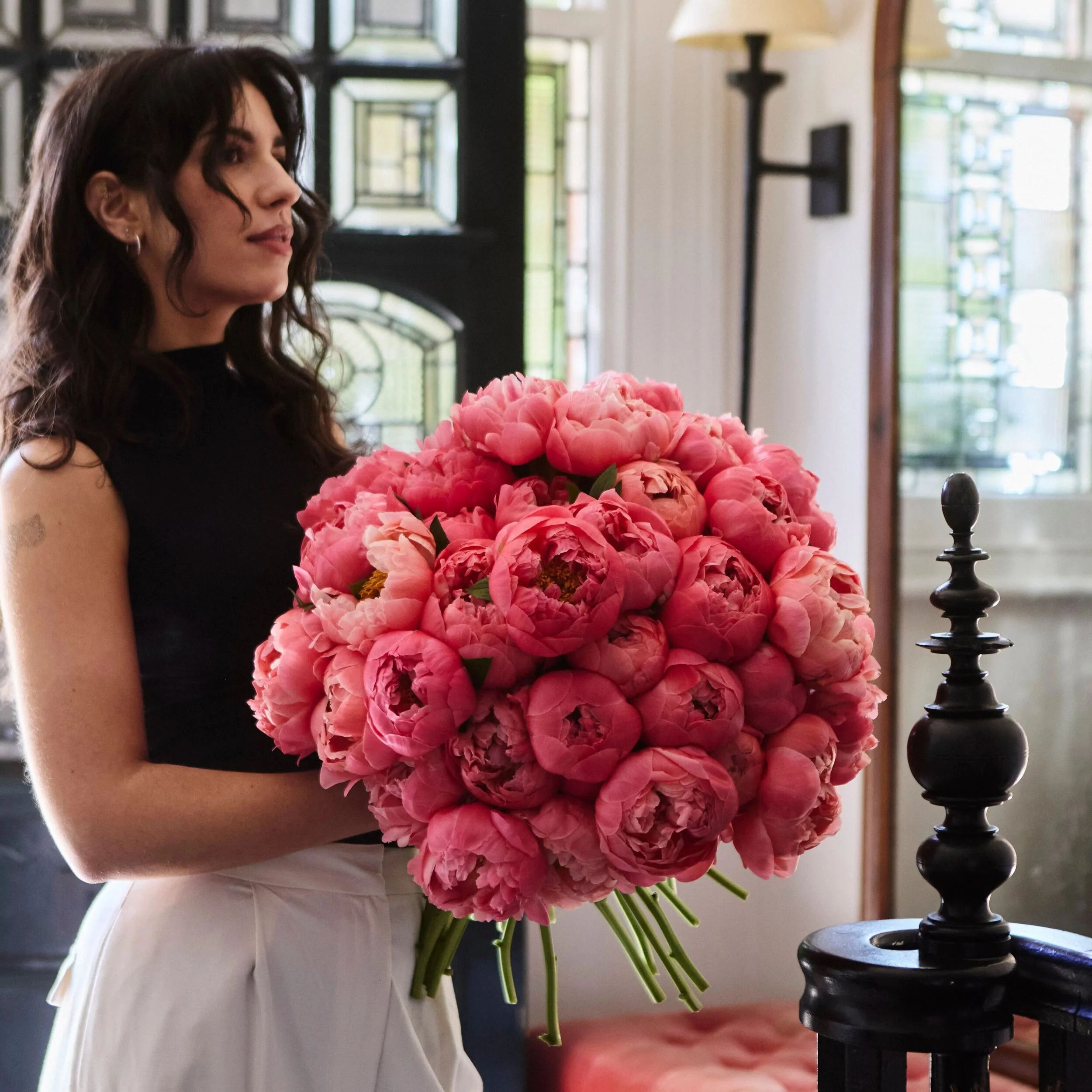Coral Charm Peonies - Image 3